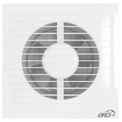 Вентилятор Ø125мм Era E 180х180мм, антимоскитная сетка, обратный клапан, белый