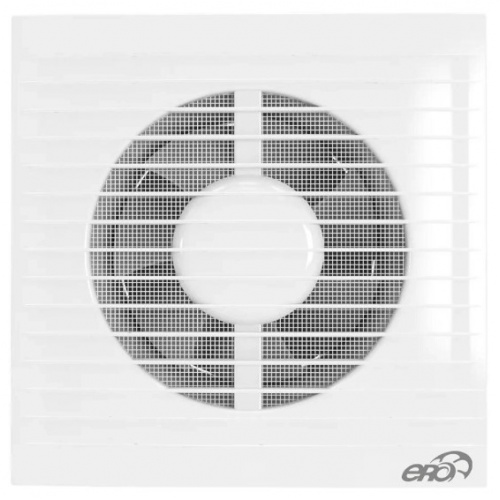 Вентилятор Ø125мм Era E 180х180мм, антимоскитная сетка, обратный клапан, белый купить в интернет магазине Санрай73