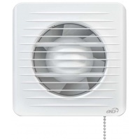 Вентилятор Ø100мм Era Era 150х150мм, сетка, выключатель, белый