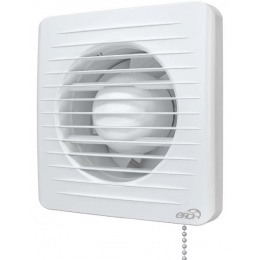 Вентилятор Ø100мм Era Era 150х150мм, сетка, обратный клапан, выключатель, белый