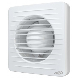 Вентилятор Ø100мм Era Era 150х150мм, сетка, обратный клапан, белый