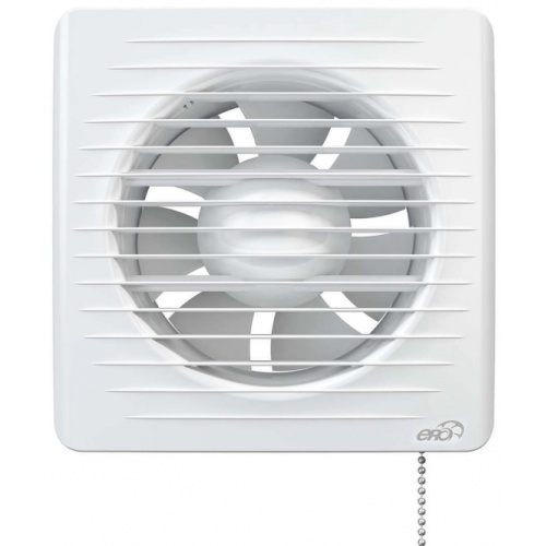 Вентилятор Ø125мм Era Era 175х175мм, сетка, обратный клапан, выключатель, белый купить в интернет магазине Санрай73