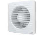 Вентилятор Ø125мм Era Era 175х175мм, сетка, обратный клапан, белый