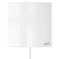 Вентилятор Ø100мм Era Quadro 172х172мм, обратный клапан, выключатель, белый