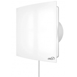 Вентилятор Ø100мм Era Quadro 172х172мм, обратный клапан, выключатель, белый