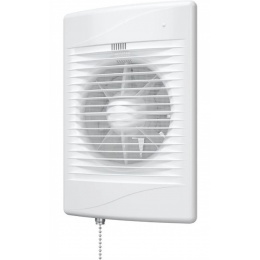 Вентилятор Ø125мм Era Standard 180х250мм, выключатель, антимоскитная сетка, белый