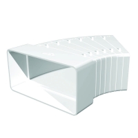 Колено горизонтальное 60мм х 120мм разноугловое  ERA 612 КРП