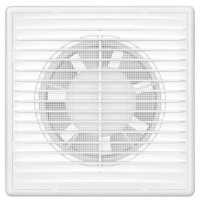 Вентилятор Ø100мм Auramax B 150х150мм, сетка, белый