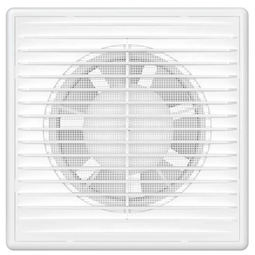 Вентилятор Ø100мм Auramax B 150х150мм, сетка, белый купить в интернет магазине Санрай73