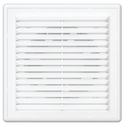 Вентилятор Ø100мм Auramax C 150х150мм, сетка, белый