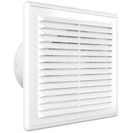 Вентилятор Ø100мм Auramax C 150х150мм, сетка, белый
