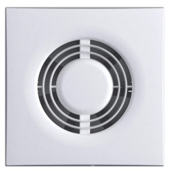 Вентилятор Ø100мм Auramax D 160х160мм, белый