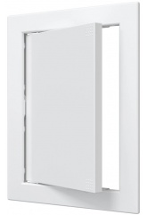 Люк ревизионный 168х218мм Auramax AD, фланец 146х196мм, нажимной, пластиковый белый