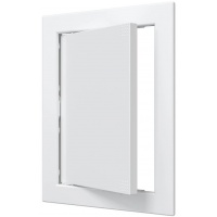 Люк ревизионный 168х218мм Auramax AD, фланец 146х196мм, нажимной, пластиковый белый