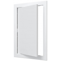 Люк ревизионный 218х318мм Auramax AD, фланец 196х296мм, нажимной, пластиковый белый