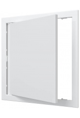 Люк ревизионный 318х318мм Auramax AD, фланец 296х296мм, нажимной, пластиковый белый