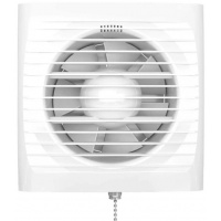 Вентилятор Ø125мм Auramax Optima 175х175мм, выключатель, белый