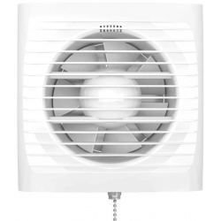 Вентилятор Ø125мм Auramax Optima 175х175мм, выключатель, белый