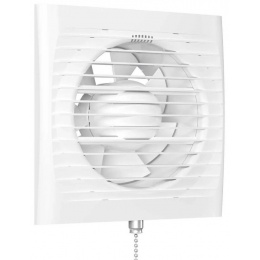 Вентилятор Ø125мм Auramax Optima 175х175мм, выключатель, белый