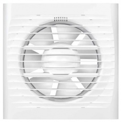 Вентилятор Ø125мм Auramax Optima 175х175мм, обратный клапан, белый