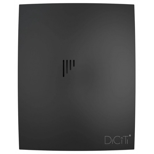 Вентилятор Ø100мм Diciti Breeze 175х220мм, обратный клапан, матовый черный купить в интернет магазине Санрай73