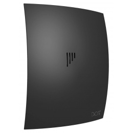 Вентилятор Ø100мм Diciti Breeze 175х220мм, обратный клапан, матовый черный
