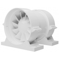 Вентилятор Ø100мм Diciti Pro 103х103мм, канальный, на кронштейне, белый