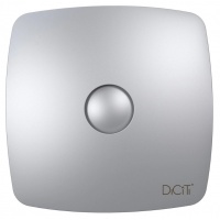 Вентилятор Ø100мм Diciti Rio 170х170мм, обратный клапан, серый