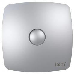 Вентилятор Ø100мм Diciti Rio 170х170мм, обратный клапан, серый