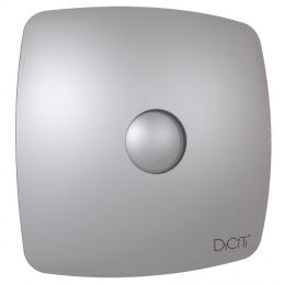 Вентилятор Ø100мм Diciti Rio 170х170мм, обратный клапан, серый