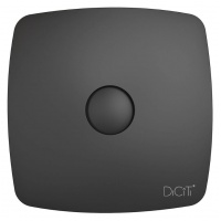 Вентилятор Ø100мм Diciti Rio 170х170мм, обратный клапан, матовый черный