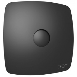 Вентилятор Ø100мм Diciti Rio 170х170мм, обратный клапан, матовый черный