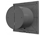 Вентилятор Ø100мм Diciti Slim 150х150мм, обратный клапан, серый