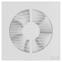 Вентилятор Ø150мм Diciti Slim 195х195мм, обратный клапан, белый