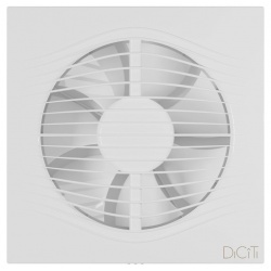 Вентилятор Ø150мм Diciti Slim 195х195мм, обратный клапан, белый