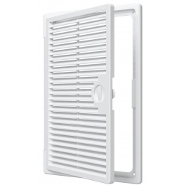 Люк Декофот 200х300мм Evecs ДФ накладной вентилируемый, пластиковый белый