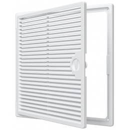 Люк Декофот 300х300мм Evecs ДФ накладной вентилируемый, пластиковый белый