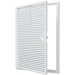 Люк Декофот 300х400мм Evecs ДФ накладной вентилируемый, пластиковый белый