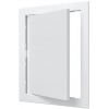 Люк ревизионный 218х268мм Evecs Л, фланец 196х246мм, нажимной, пластиковый белый