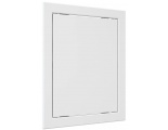 Люк ревизионный 218х268мм Evecs Л, фланец 196х246мм, нажимной, пластиковый белый
