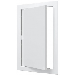 Люк ревизионный 218х318мм Evecs Л, фланец 196х296мм, нажимной, пластиковый белый