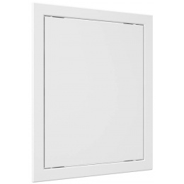 Люк ревизионный 268х318мм Evecs Л, фланец 246х296мм, нажимной, пластиковый белый