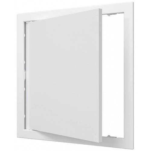 Люк ревизионный 318х318мм Evecs Л, фланец 296х296мм, нажимной, пластиковый белый купить в интернет магазине Санрай73