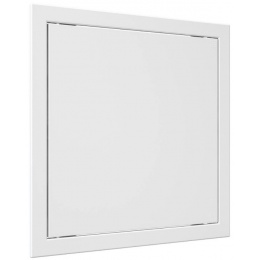 Люк ревизионный 318х318мм Evecs Л, фланец 296х296мм, нажимной, пластиковый белый