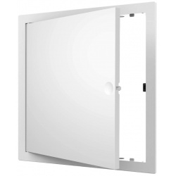 Люк ревизионный 224х224мм Evecs LN, фланец 200х200мм, нажимной, пластиковый белый