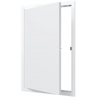 Люк ревизионный 224х324мм Evecs LN, фланец 200х300мм, нажимной, пластиковый белый