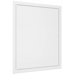 Люк ревизионный 274х324мм Evecs LN, фланец 250х300мм, нажимной, пластиковый белый