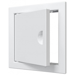 Люк ревизионный 122х122мм Evecs ЛР, фланец 98х98мм, ручка, пластиковый белый