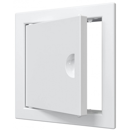 Люк ревизионный 122х122мм Evecs ЛР, фланец 98х98мм, ручка, пластиковый белый купить в интернет магазине Санрай73