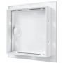 Люк ревизионный 122х122мм Evecs ЛР, фланец 98х98мм, ручка, пластиковый белый